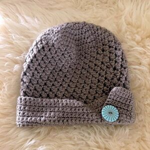 NWT Handmade Crocheted Knit Winter Hat